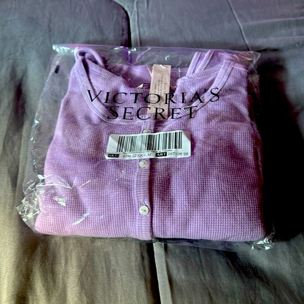 purple pajamas set.